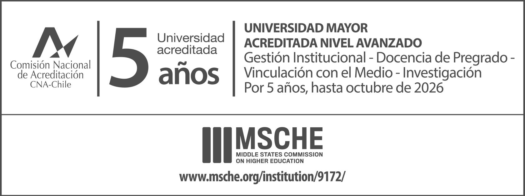 Universidad Acreditada 2015-2020 CNA