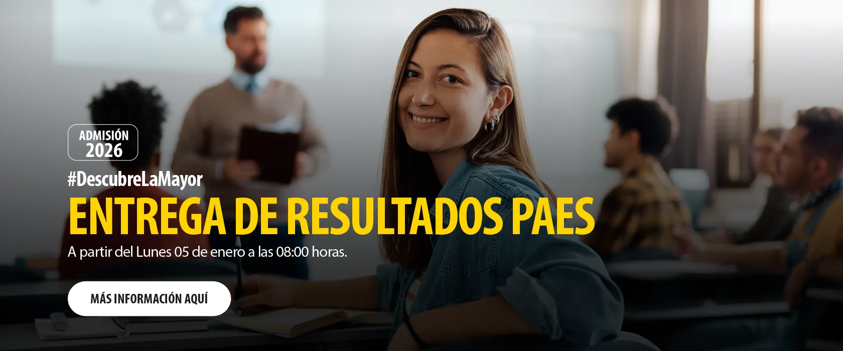 Conoce las claves del proceso de Admisión 2026 en la U. Mayor