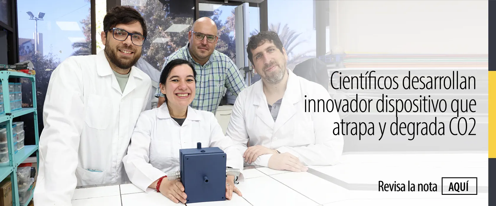 Científicos desarrollan innovador dispositivo que atrapa y degrada CO2
