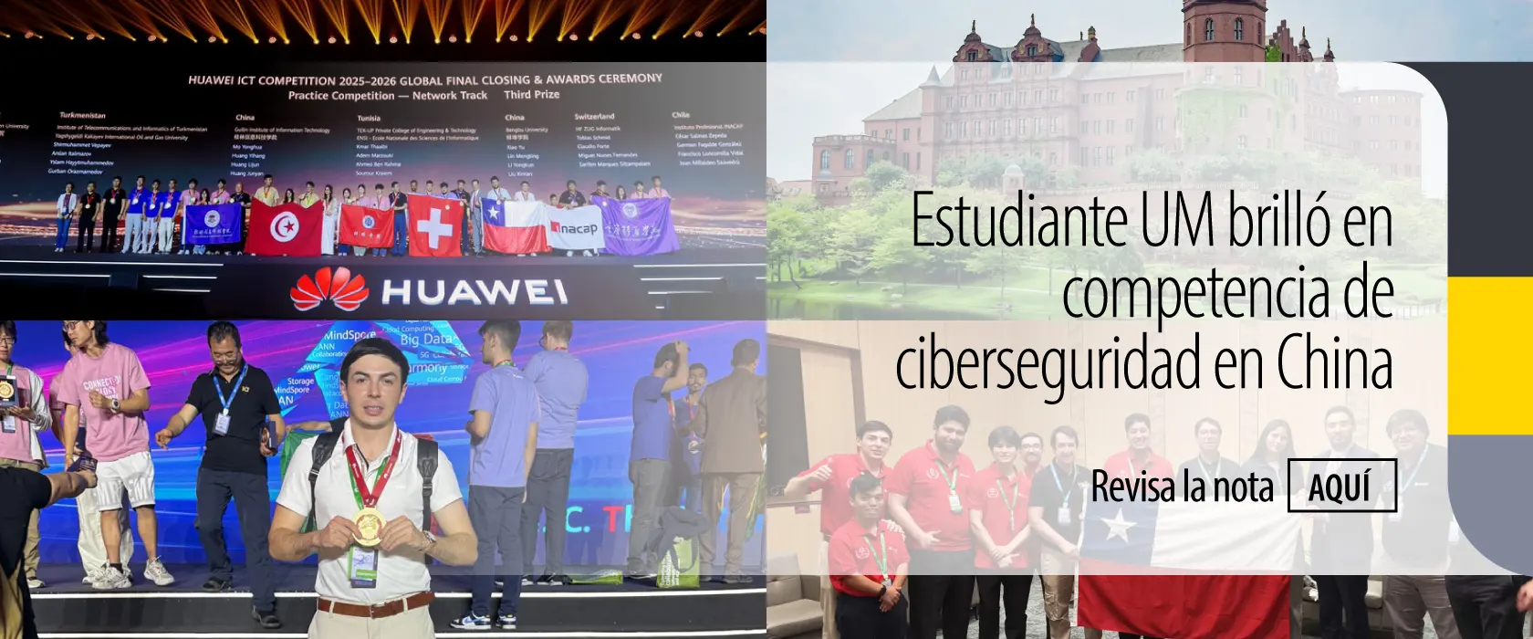 Estudiante U. Mayor obtuvo medalla de bronce en competencia mundial de tecnología en China